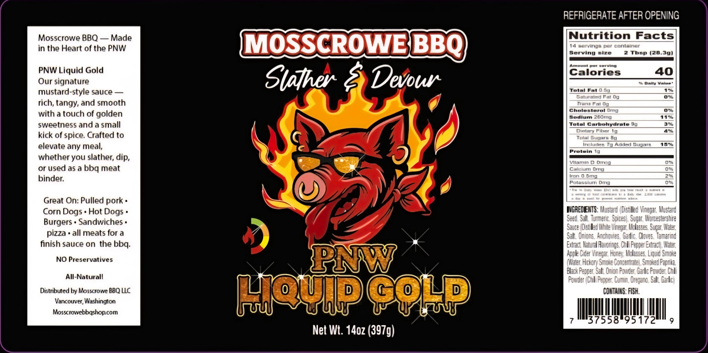 PNW Liquid Gold (pre order)Available 1st-2nd week of February