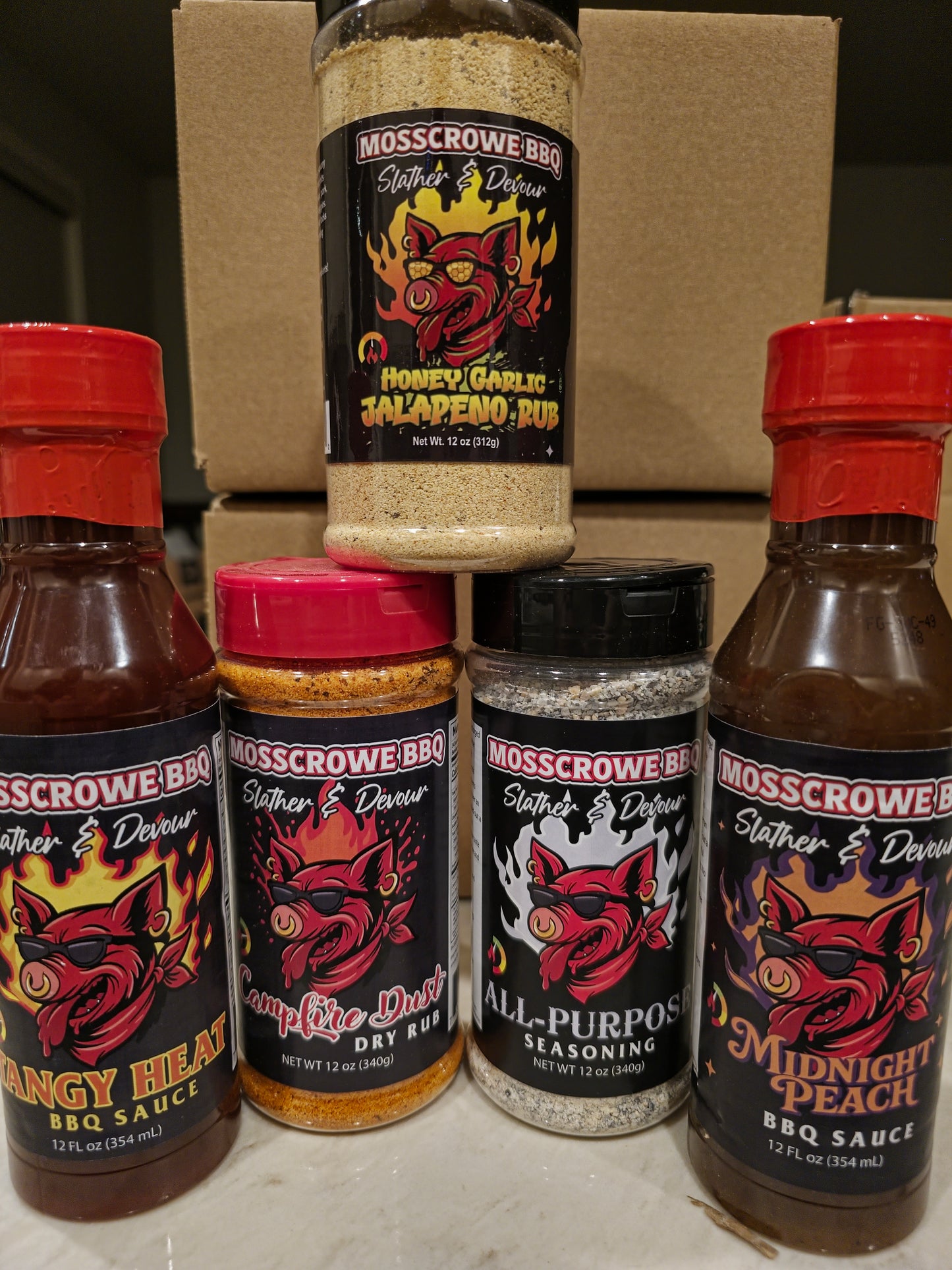 Ultimate BBQ Combo Pack - 2 Sauces & 3 Rubs