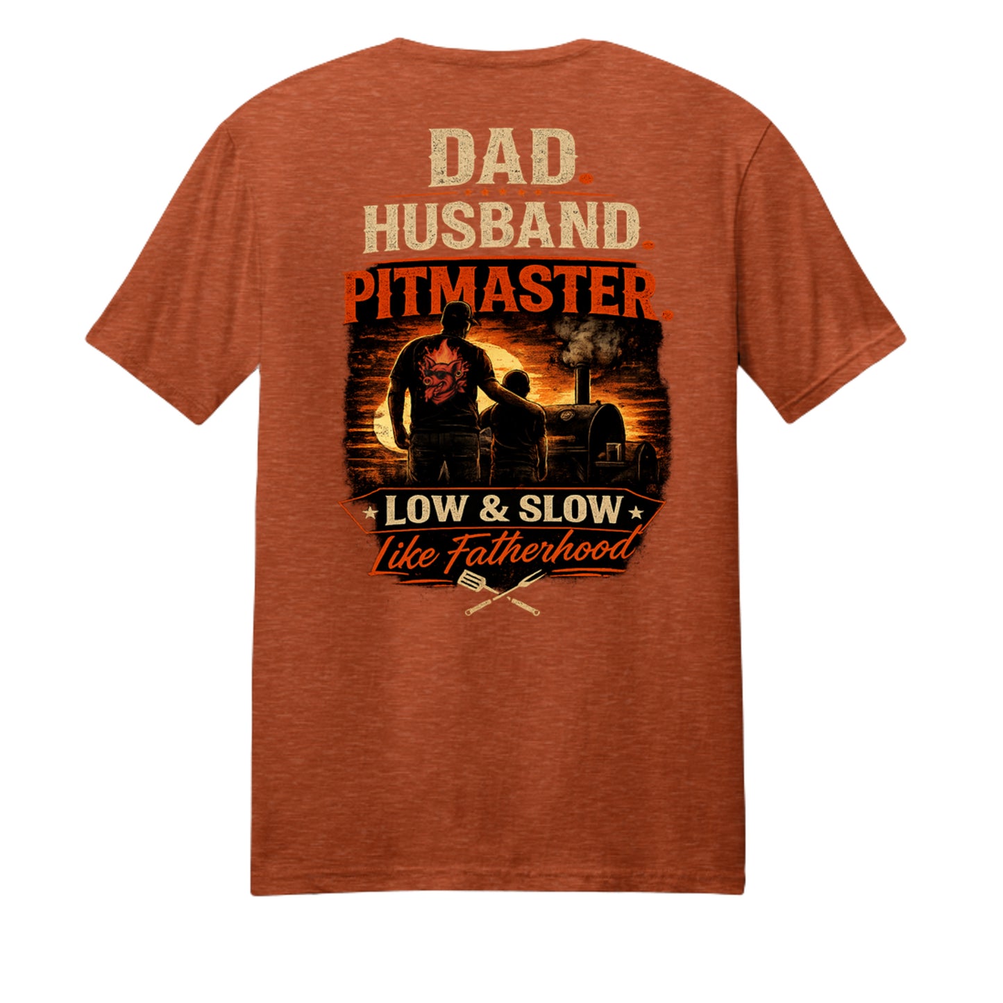 Deep Orange Heather - DM108 - BACK