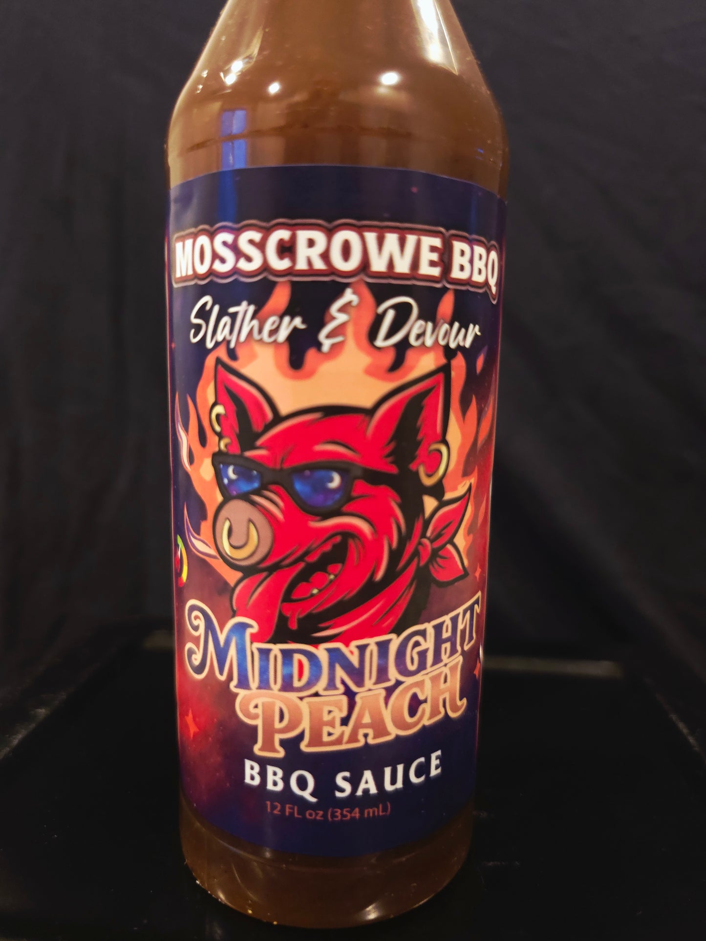 Midnight Peach BBQ glaze