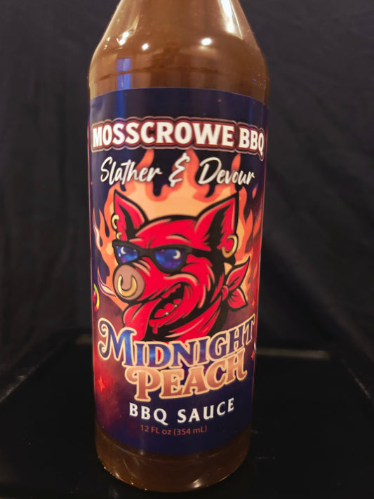 Midnight Peach BBQ glaze
