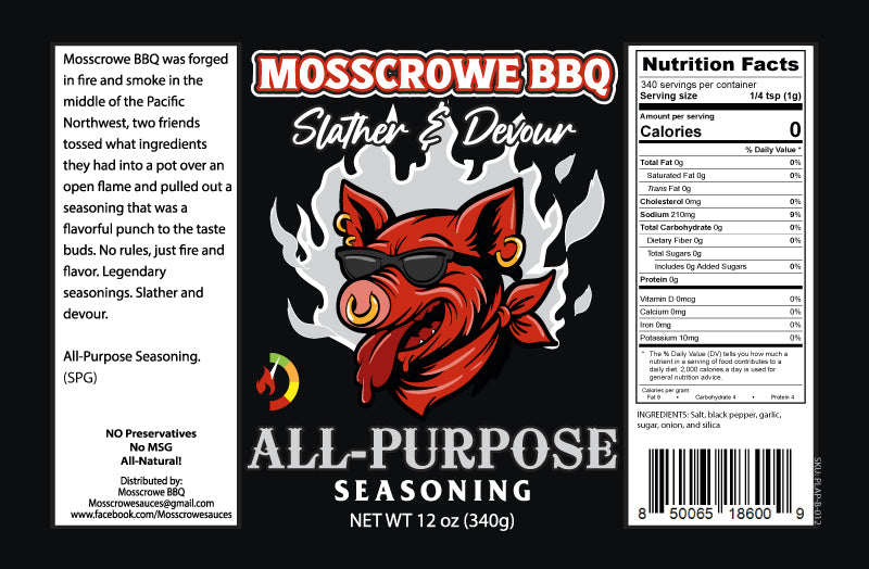 All Purpose Seasoning. New Product!